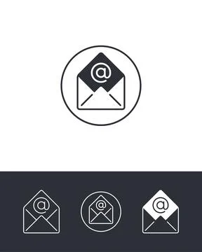 Email and Message Icons Stock Illustration