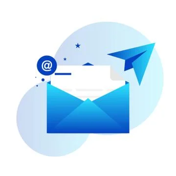 Email and messaging vector design isolated on white background Stock Illustration