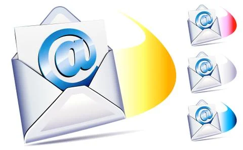 @ email arriving with a whoosh Stock Illustration