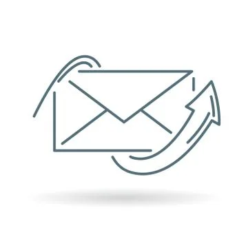 Email arrow icon Stock Illustration