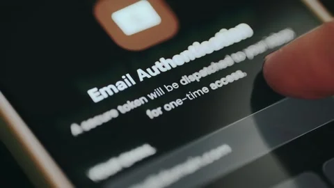 Email authentication method for secure account access Stock Footage 334415838