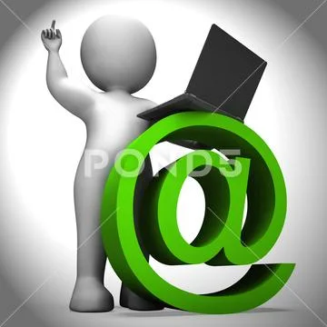 Email Automation Digital Marketing System 3d Rendering Stock Illustration