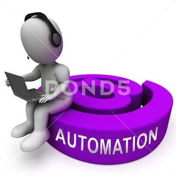 Email Automation Digital Marketing System 3d Rendering Stock Illustration