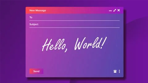 Email Blank Template Vector. E-Mail Marketing. Modern Template. Intarnet Message 스톡 일러스트