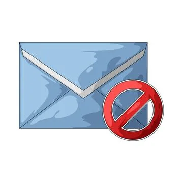 Email block illustration Stock Illustration