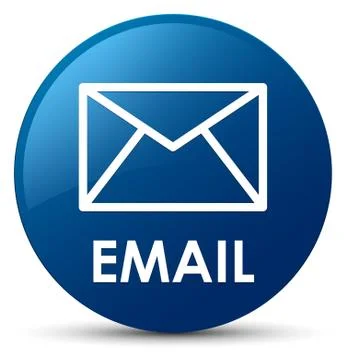 Email blue round button Stock Illustration