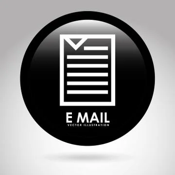 Email button design, vector illustration eps10 graphic Stock Illustration