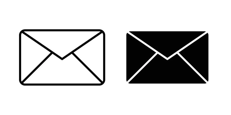Email button icon Illustration Eps10 for web or app 스톡 일러스트