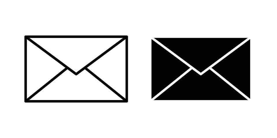 Email button icon or illustration vector symbols Illustrazione stock