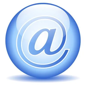 Email button Stock Illustration