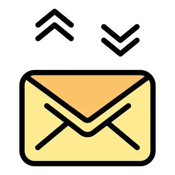 Email chatting icon vector flat 스톡 일러스트