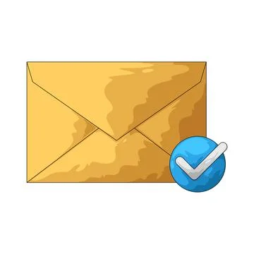 Email check illustration Stock Illustration
