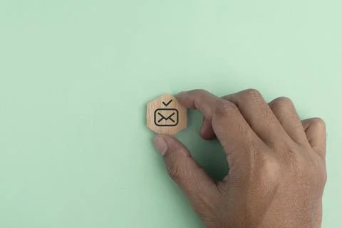 Email Checking and Protection Security from Spam. Security protection notif.. Stock Photos