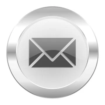 Email chrome web icon isolated. Stock Illustration