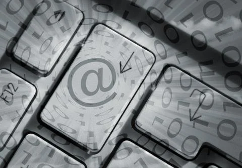 Email communications Stock Illustration