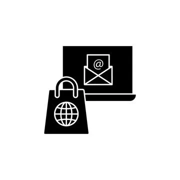 Email computer work icon. Simple business intention icons for ui and ux, website Stock-Illustration