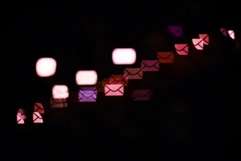 Email concept blurred abstract light background Stock Photos