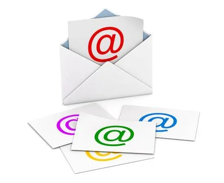 Email concept Email concept , This is a computer generated and 3d rendered... Stock Photos