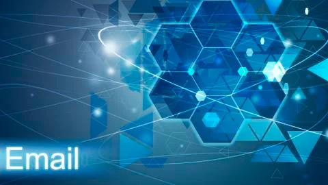 Email concept, Innovation Computer Data Cogs Technology Stock Illustration