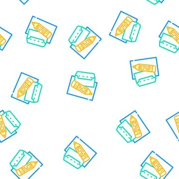 Email copywriting vector seamless pattern Illustrazione stock