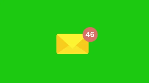 email counter animation.motion animation... | Stock Video | Pond5