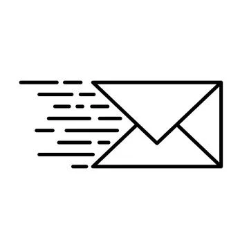 Email data sending icon. Vector. Stock Illustration