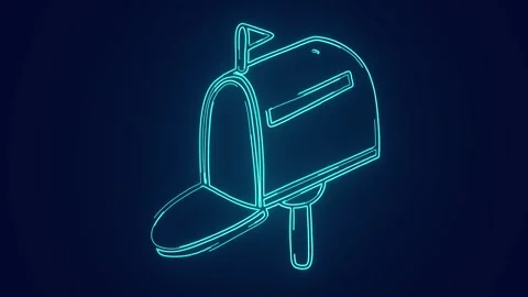 Email delivery mail post for receiving customer queries digital marketing  Stock Footage 241162898