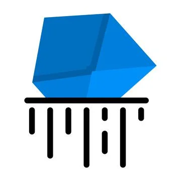 Email destroyer application icon. symbol design Illustrazione stock