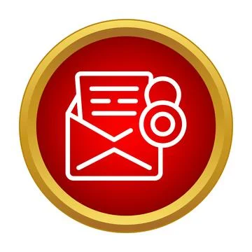 Email encryption security padlock digital communication concept Illustrazione stock