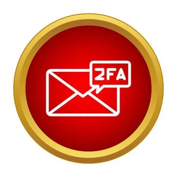 Email envelope with 2fa authentication message notification Stock-Illustration