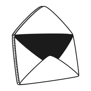 Email envelope cartoon Stock Illustration