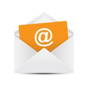 Email Envelope Concept, Vector Illustration Stock Illustration