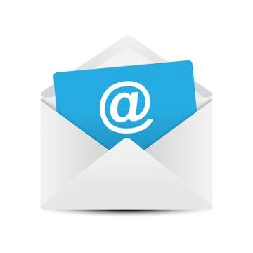 Email Envelope Concept, Vector Illustration Stock Illustration