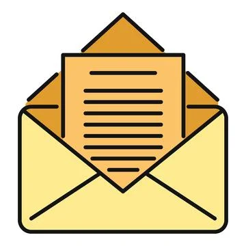 Email envelope with document icon for messaging イラスト素材