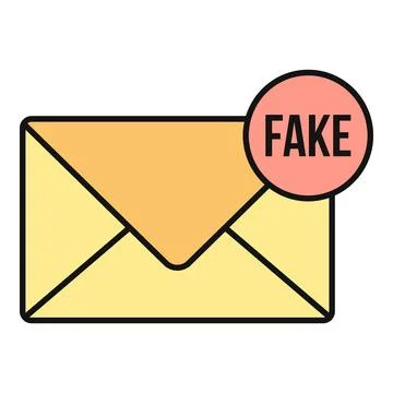 Email envelope with fake notification bubble 스톡 일러스트