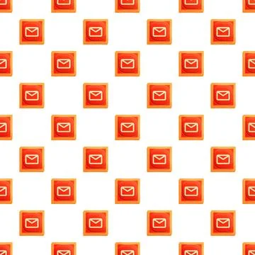Email envelope icon seamless repeating pattern background Stock Illustration
