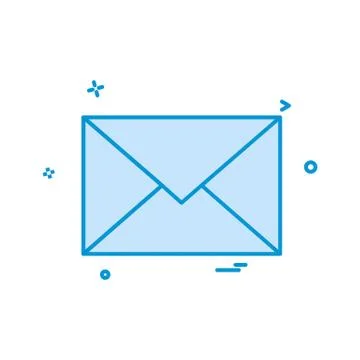 Email envelope icon vector design Stock Illustration
