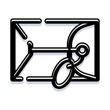 Email envelope with key securing digital communication Stock Illustration