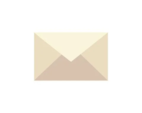 Email envelope message social media icon white background Stock Illustration