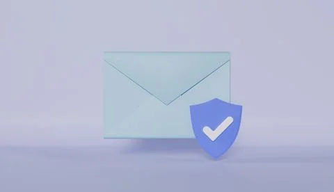 Email envelope security icons, Set of privacy, protection, defense and more Stock Illustration