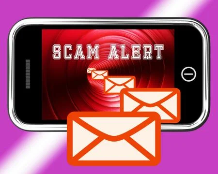 Email Envelopes On Mobile Showing Emailing Or Contacting Stock Illustration