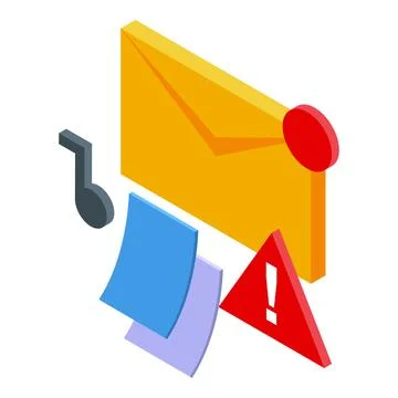 Email focus icon isometric vector. Balance concentration Stock Illustration