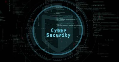 Email icon and coding data processing over dark digital background Stock Photos