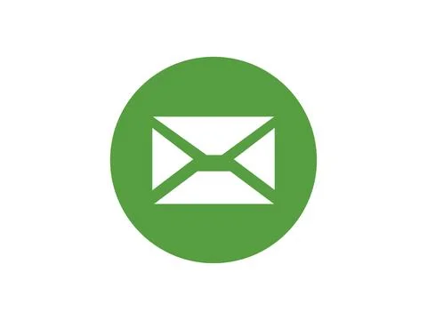 Email icon. A close envelope with notification Stock Illustration