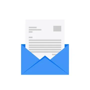 Email icon. E-mail flat design. Mail envelope Stock Illustration