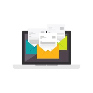 Email icon. E-mail flat design Stock Illustration