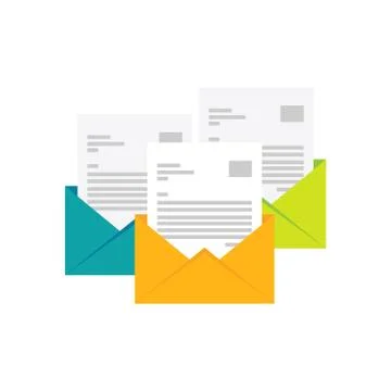 Email icon. E-mail flat design Stock Illustration