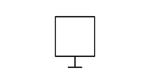 Email icon featuring an envelope displayed on a computer monitor. Stock Footage 333549682