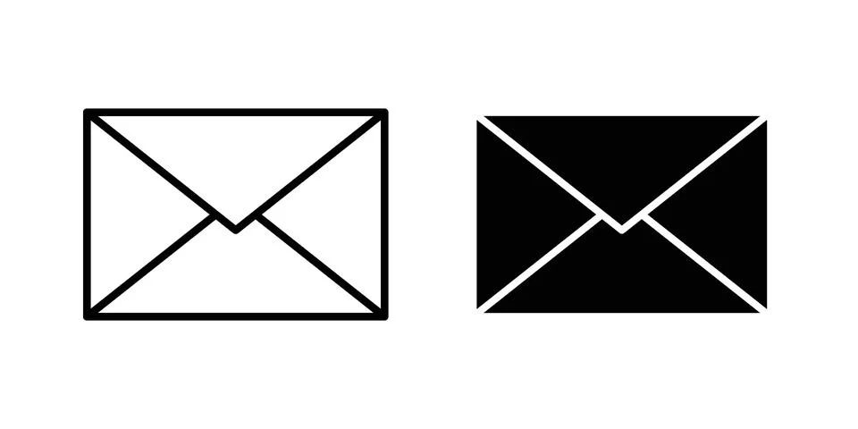 Email icon graphic element. web icon set Stock Illustration