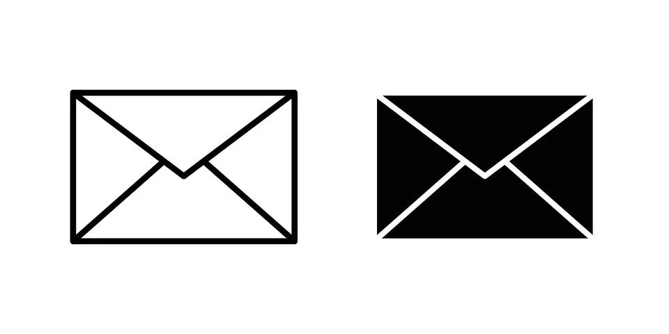 Email icon Illustration Eps10 for web or app Stock Illustration